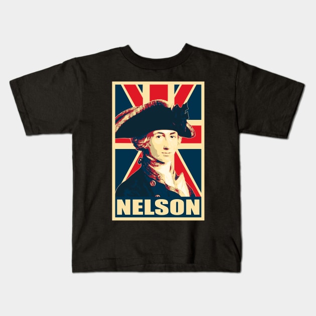 Horatio Nelson Kids T-Shirt by Nerd_art